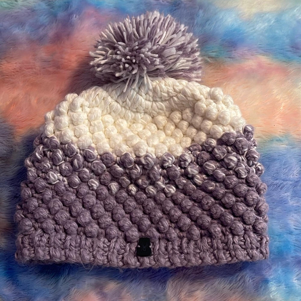 Women’s Spyder Purple Pom Hat